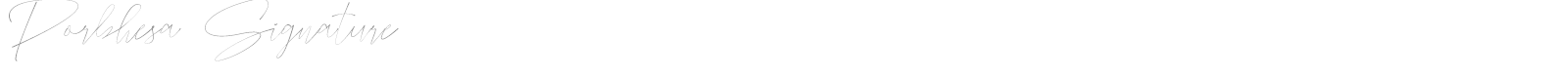 Porbhesa Signature font preview